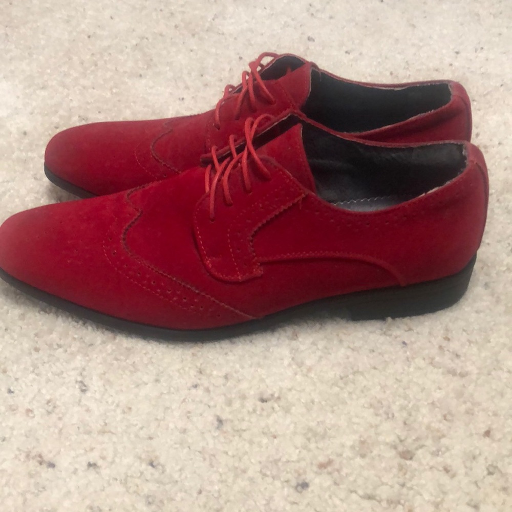 Bravo red suede shoes